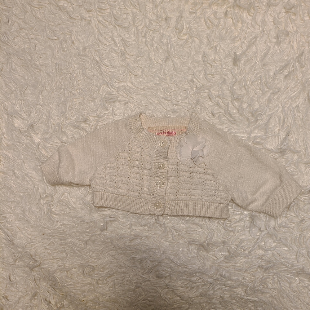 White Cardigan for Baby Girl